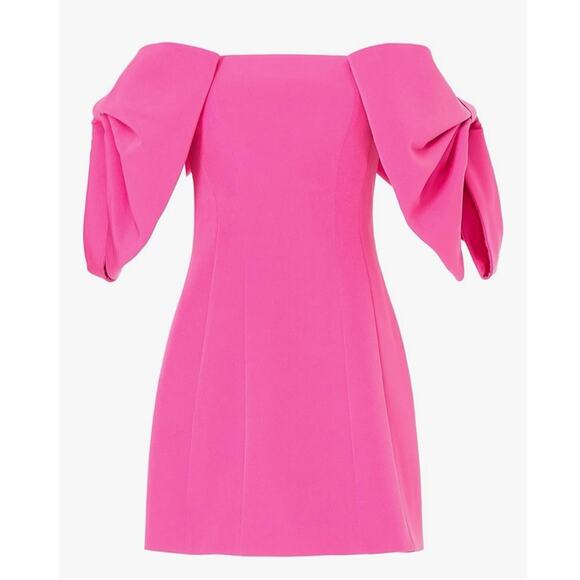 TOCCIN Bow Sleeve Pink Mini Dress size 2 - Picture 16 of 16